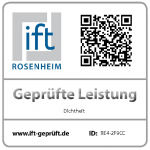 Nachweis ift: arimeo classic S Schlagregendichtheit MD