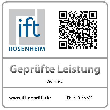 QR Code um den Klassifizierungsbericht von arimeo CS zu scannen. Durchgeführte Prüfungen beim ift Rosenheim