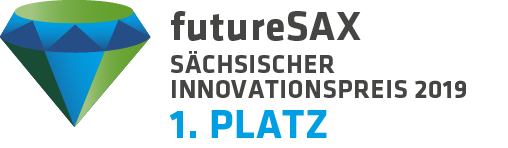 Logo futureSAX Sächsischer Innovationspreis 2019, 1. Platz